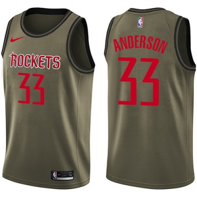 Nike Houston Rockets #33 Ryan Anderson Green Salute to Service Youth NBA Swingman Jersey